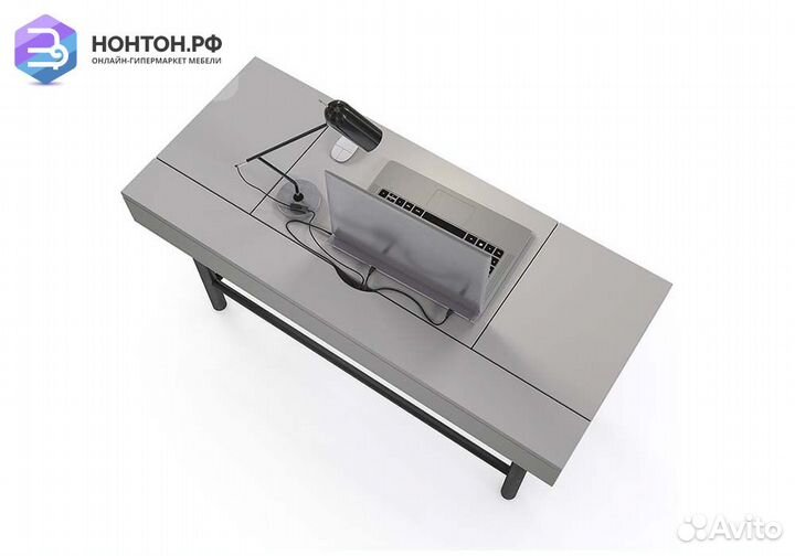 Стол Polini kids Mirum серый