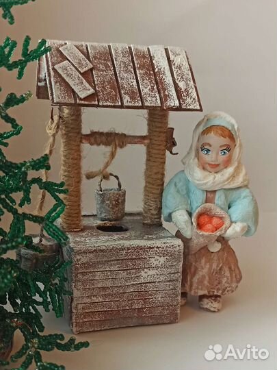 Ватные елочные игрушки