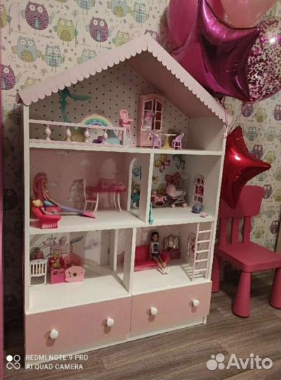 Домик кукольный Стеллаж детский