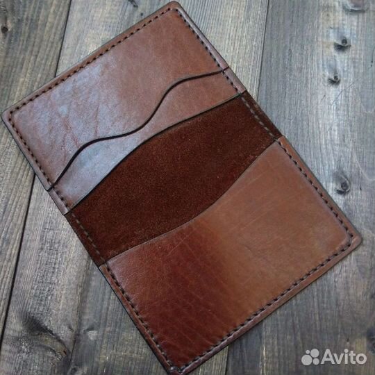 Обложка на паспорт натуральная кожа ручная работа