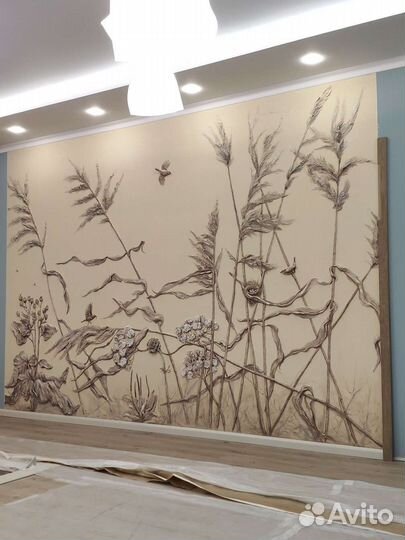 Барельефы, рельефные картины, архитектурный бетон