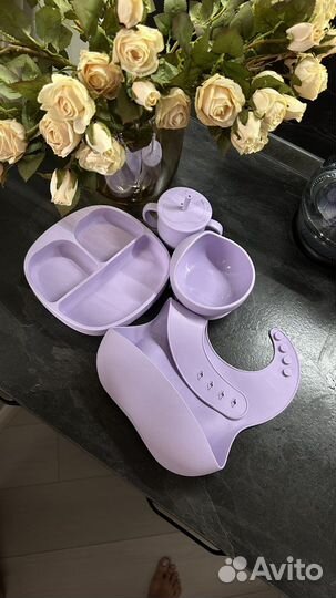 Силиконовая посуда для малышей