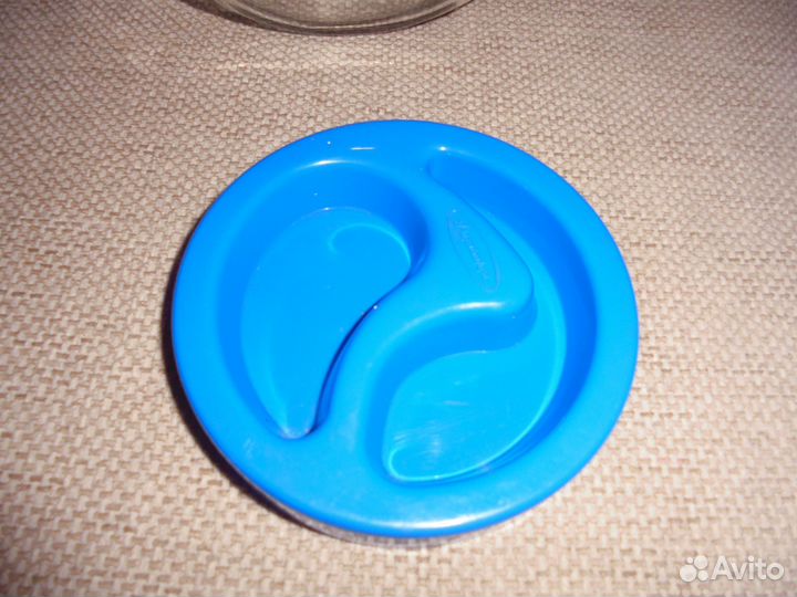 Банка 1.7 л Пашабахче Турция синяя крышка