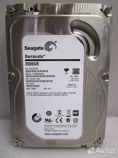 Жесткий диск 2Tb Seagate ST2000DM001