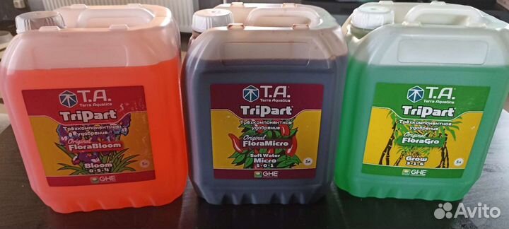 Комплект удобрений T.A. TriPart FloraSeries