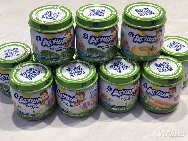 Детское питание, фруктовое мясное овощное пюре