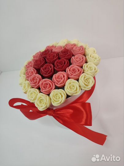 Шоколадные Розы - 37 шт в Коробке