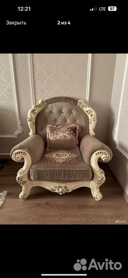 Диван и 2 кресла