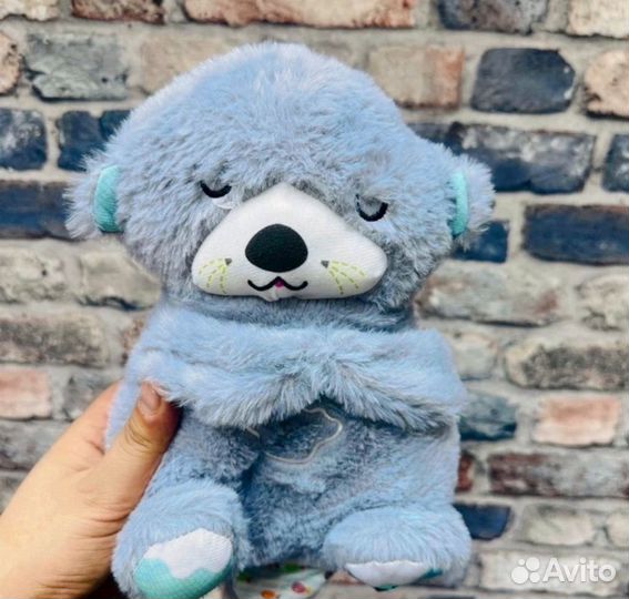 Мишка дышащий музыкальный