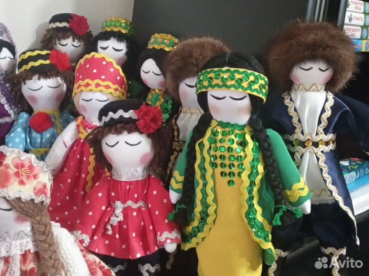 Куклы в национальных костюмах ручной работы