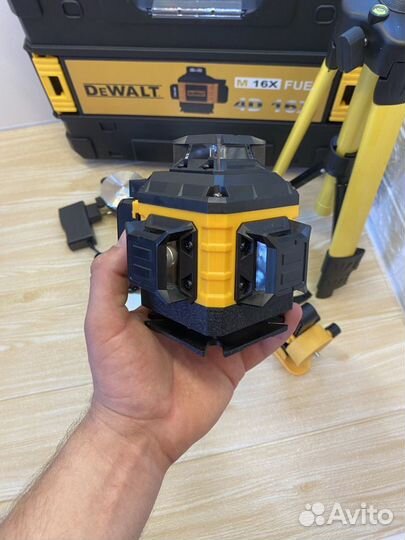 Лазерный уровень dewalt 16 линий со штативом