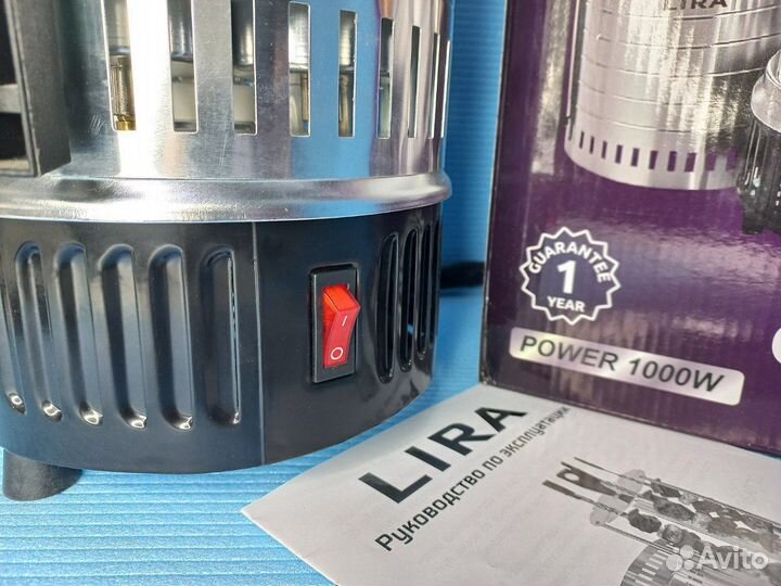 Электрошашлычница + 5 шампуров 1000вт lira