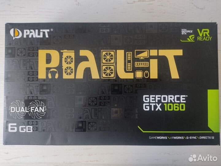 Видеокарта Palit GeForce GTX 1060 Dual 6GB