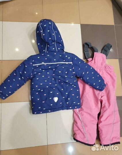 Зимний костюм для девочки 92