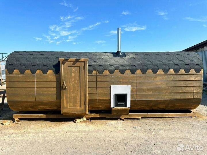 Баня-бочка под ключ