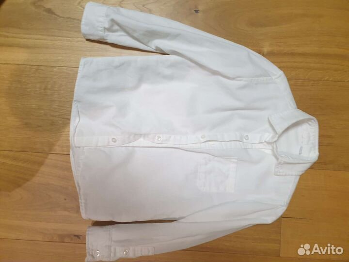 Рубашка белая c длинным рукавом IDO