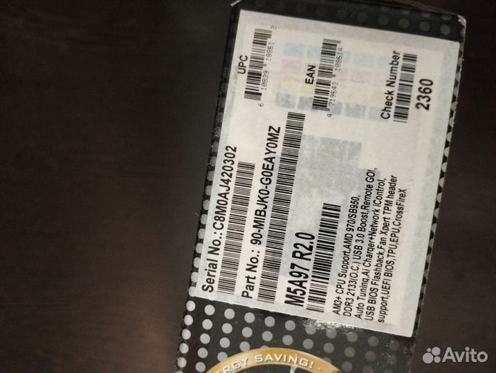 Материнская плата asus m5a97 r2.0