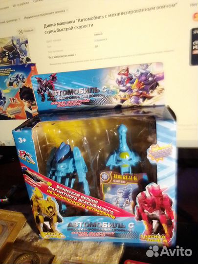 Игрушка Автомобиль с воином. Новая