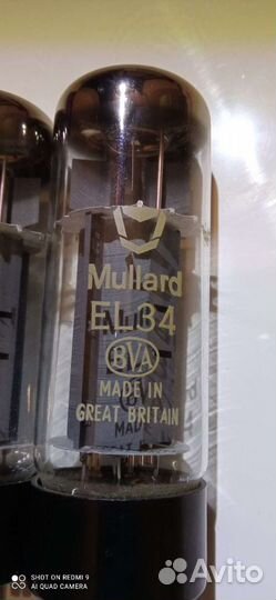 Радиолампы EL-34 MUllard (G. Britain) (NOS)