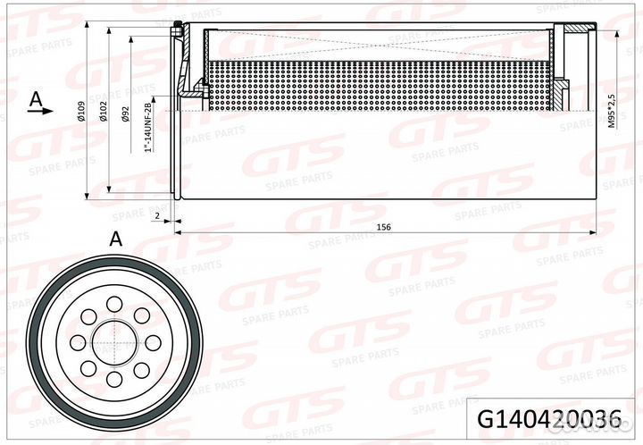 Фильтр топливный renault 74 24 993 622