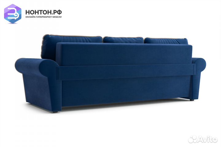 Диван еврокнижка Прованс 3-х местный темно-синий