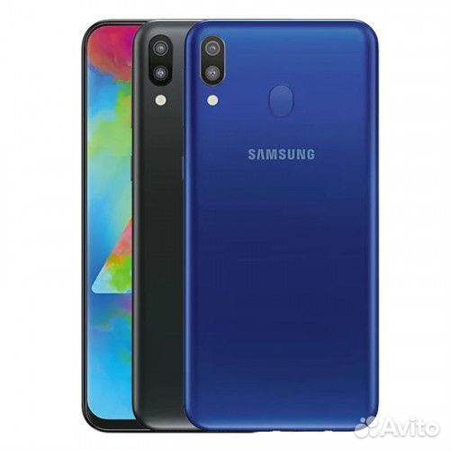 Лоток симкарты Samsung M20 синий