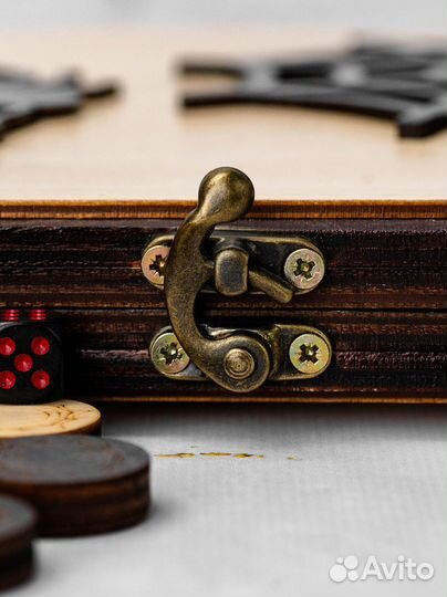 Нарды деревянные паук светлый 50х50 новые