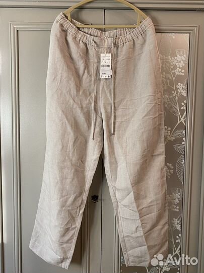 Брюки льняные oysho (zara) 48-50р