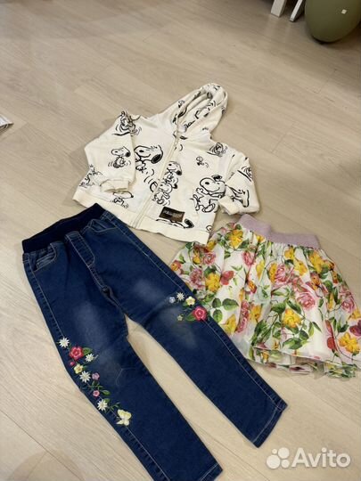 Вещи пакетом на девочку 92 -110