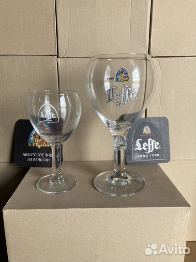 Leffe пивные бокалы