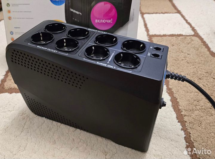 Ибп ippon back comfo Pro 800 black