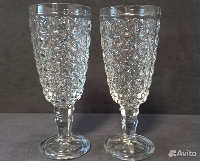 Бокалы старое советское стекло