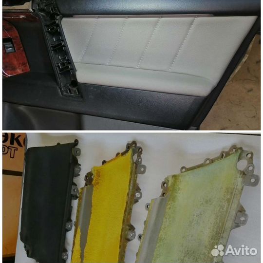 Перетяжка салонов авто и другой техники, кожа, эко