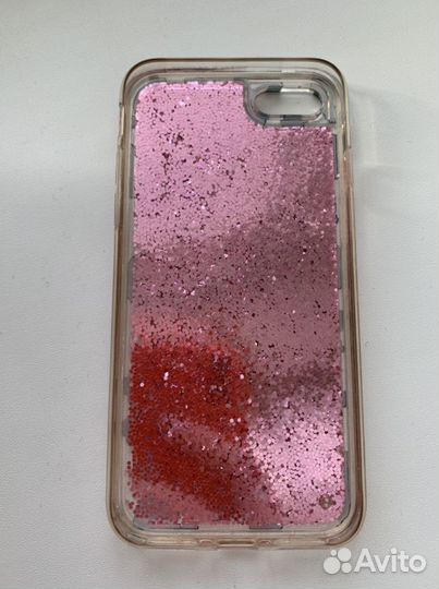 Чехол на iPhone 7 с глитером