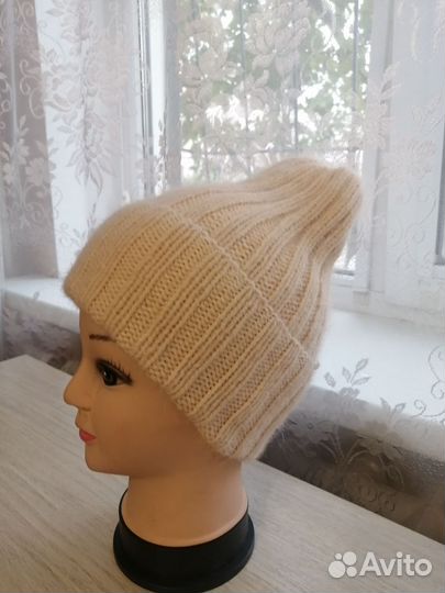 Шапка женская вязаная ручная работа