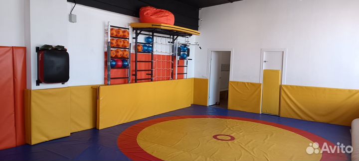 Борцовский ковер 4х4 трехцветный карманы