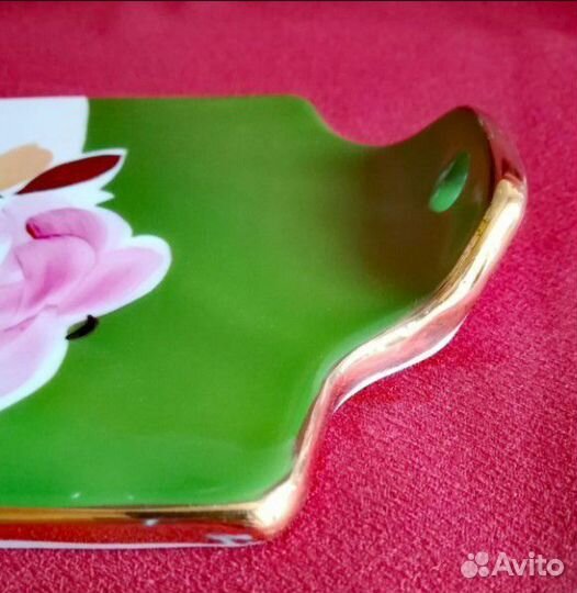 Фарфоровая сырная доска Дулево 1989