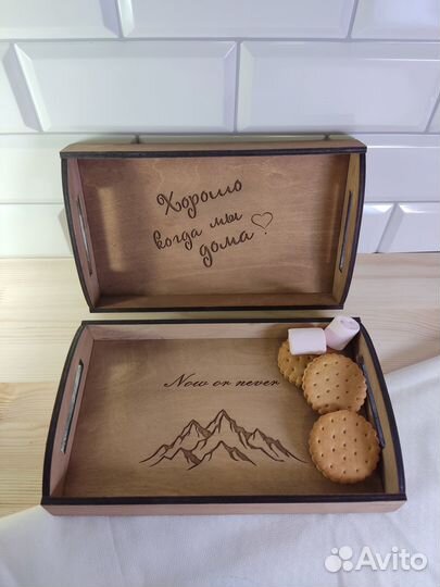 Поднос деревянный