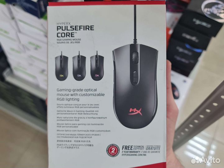 Игровая мышь HyperX Pulsefire core HX-MC004B