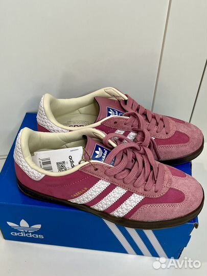 Новые кеды adidas Gazelle бело-розовые, доставка б