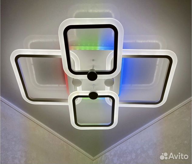 Люстра потолочная светодиодная с пультом новая