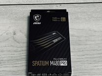 Новый NVMe MSI Spatium m480 pro 4Tb