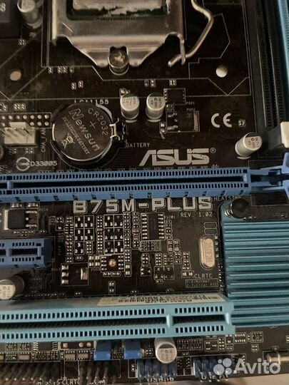 Материнская плата Asus 1155+i5 2400