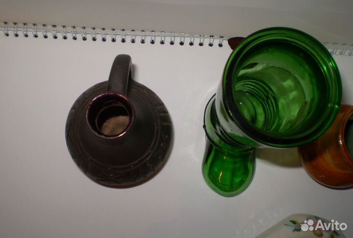 Вазочки статуэтка стакан стекло керамика старые