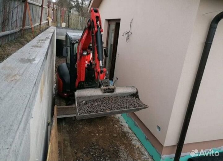 Аренда мини-экскаватора, услуги миниэкскаватора