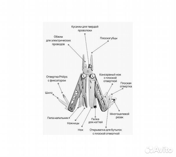 Мультитул RoadLike RL9-H 13 в 1