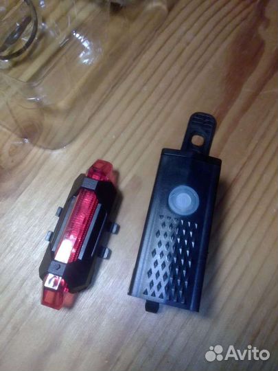 Вело-Фонарь зарядка от USB,перед, зад, комплект