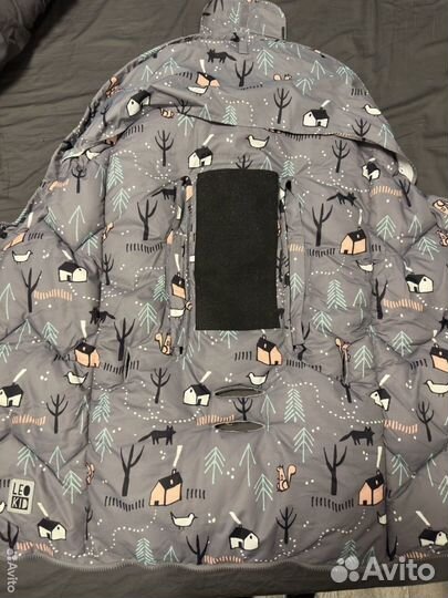 Зимний конверт в коляску и санки leokid