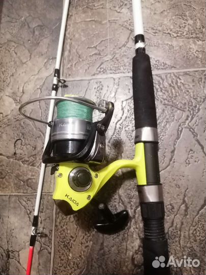 Чехол, удочка Крокодил, катушка Kaida