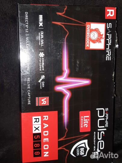 Продам видеокарту RX580 8GB
